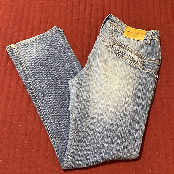 Baby Phat Women’s Blue Wash Denim Bootcut Jeans Size Junior 13 - Picture 1 of 16